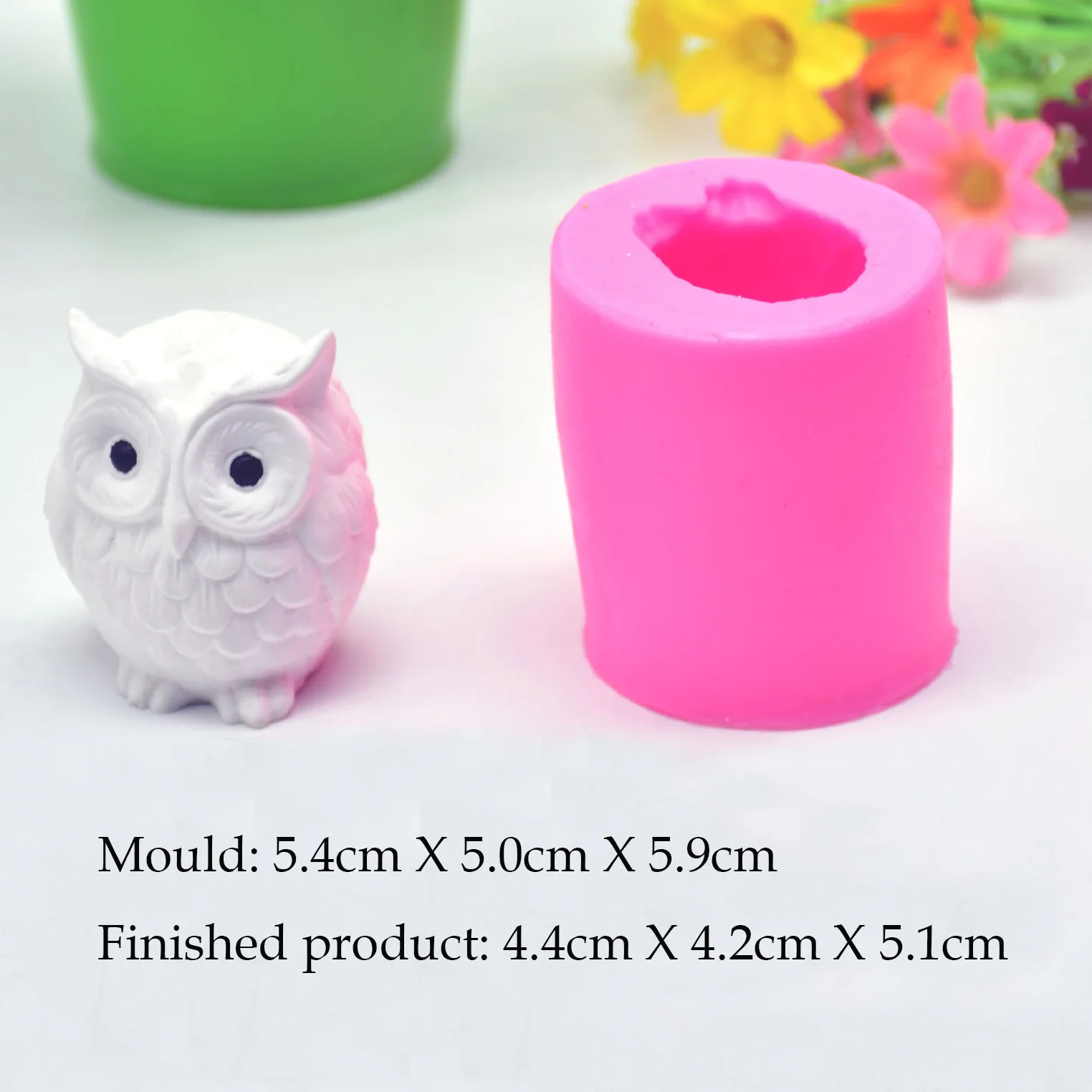 1PC 3D Silicone Owl Candle Mold DIY Handmade Resin for Craft Making Plaster Wax Shape Mould | Дом и сад
