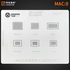 Трафарет AMAOE MAC:8 MAC8 для MAC Wifi IC A2159 A1989 1990 A1932 A1706 2015-A1534 2016-A1534 трафарет для сварки
