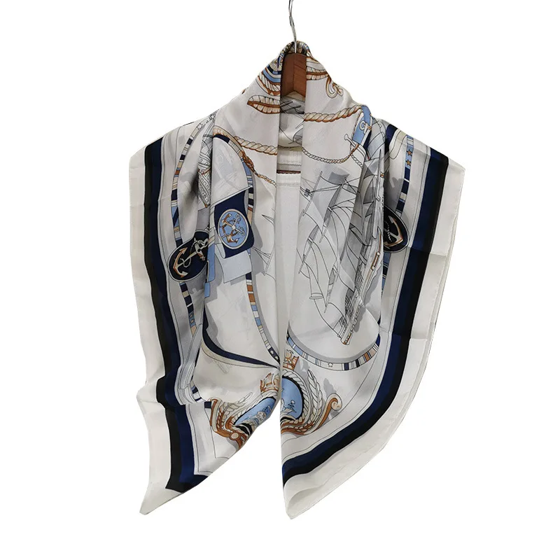 

Silk Scarf Women Shawls Wraps Fashion Small Hair Neck Hijabs Foulard Scarves Female Lady bufanda seda mujer echarpe ete soie