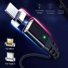 Магнитный кабель GETIHU 2.4A для быстрой зарядки и передачи данных, кабель Micro USB Type-C для iPhone XS X Xiaomi