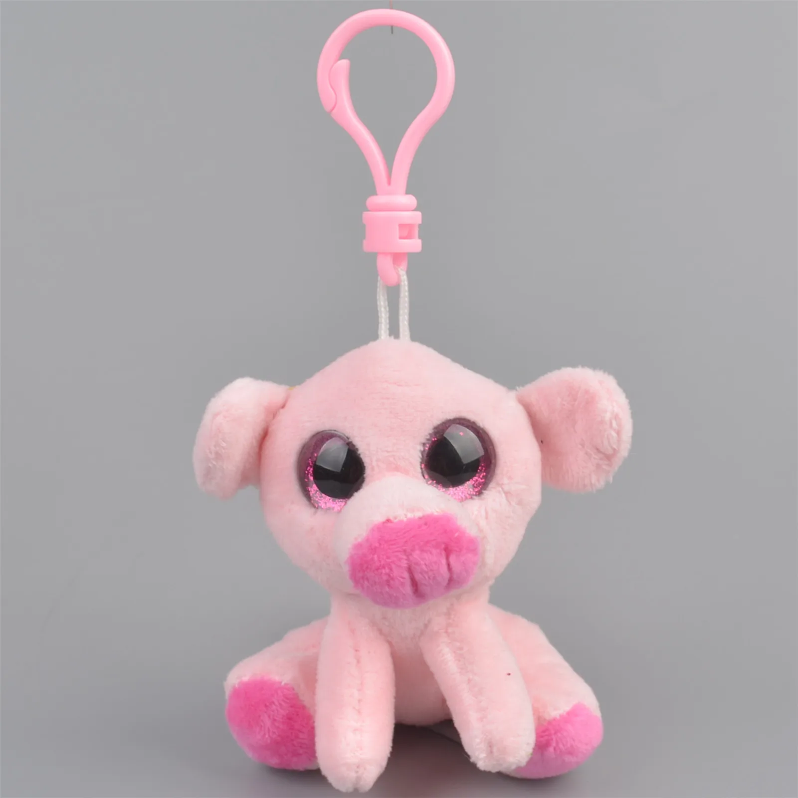 

10cm Cute Pig Key Chain Doll Toy Keychain Wild boar Toy Keyring Pendant Bag Car Key Holder Cute pendant keychain