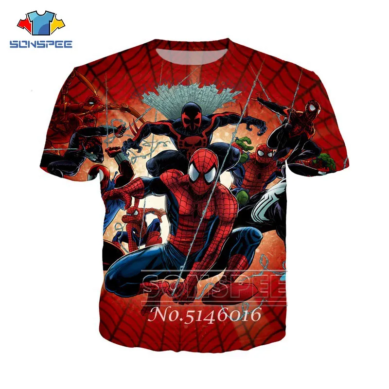 SONSPEE 3D принт Человек-паук Веном Супермен солдат Marvel пуловер футболка унисекс