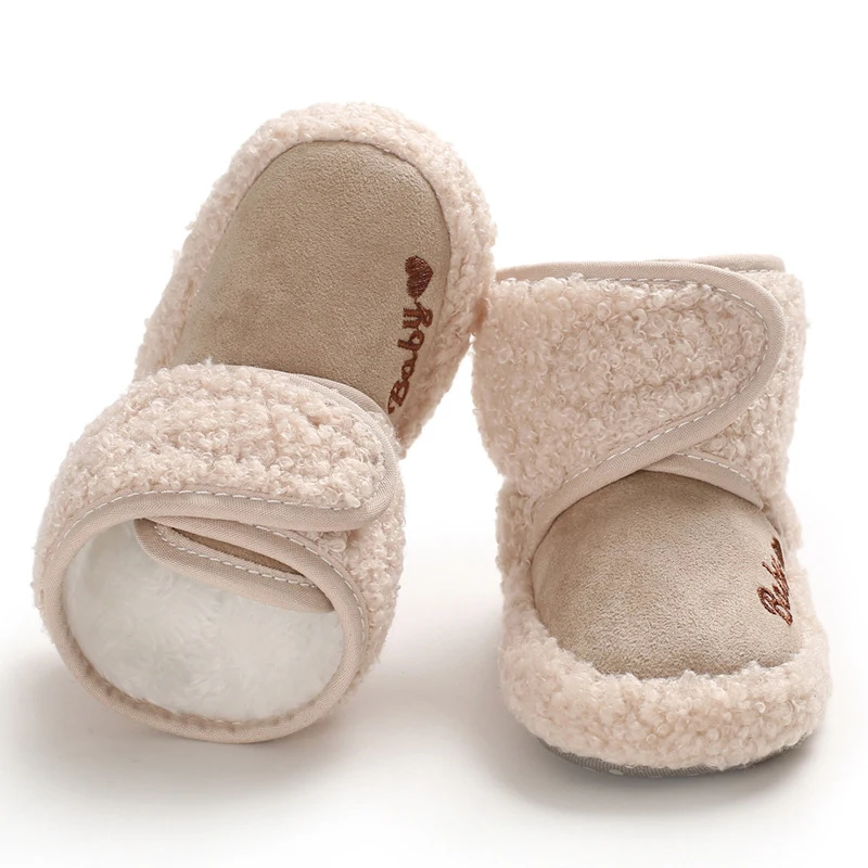 

Baby Winter Warm First Walkers Cotton Baby Shoes Cute Infant Baby Boys Girls Shoes Soft Sole Indoor Shoes For 0-18M