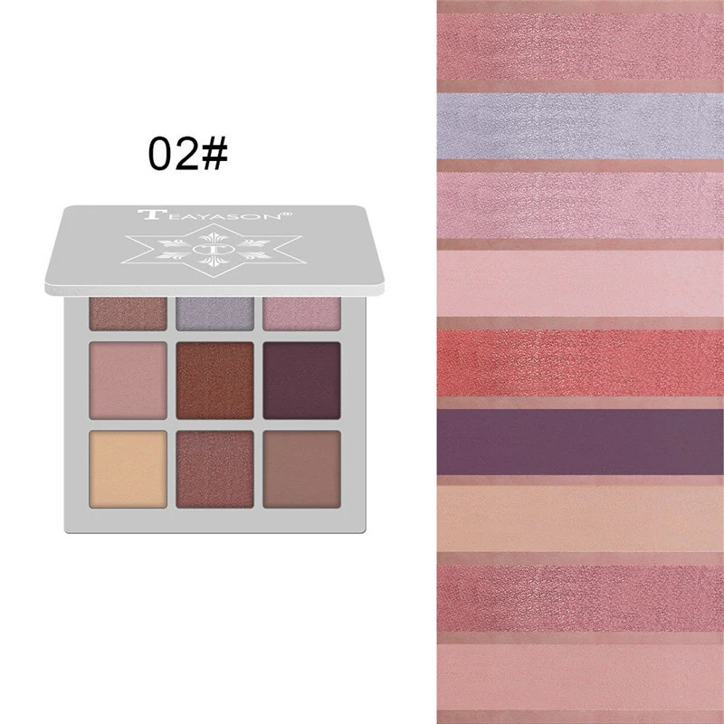 Палетка нюдовых сияющих матовых теней для век тени макияжа блестящие пигментные