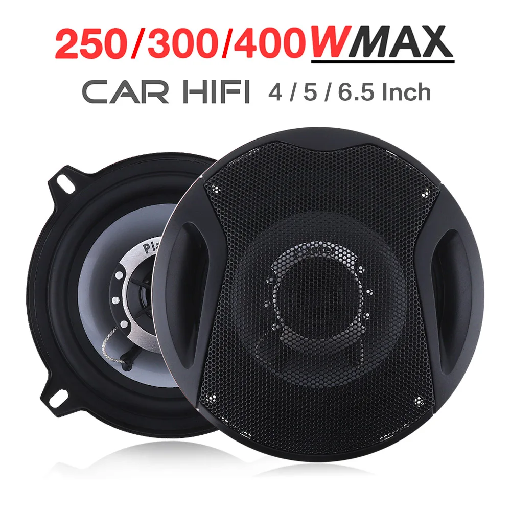2pcs Car Stereo Speaker 4 5 6.5 Inch HiFi Coaxial Loud Speaker 250W 300W 400W Full Frequency Automotive Sound Audio For Cars