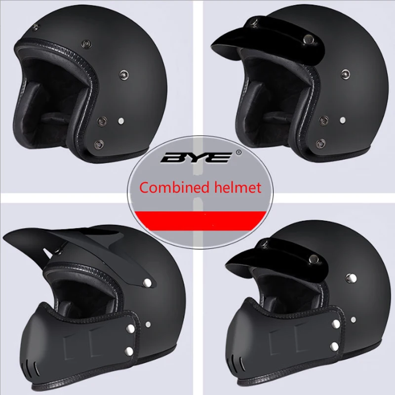 Ретро Локомотив мото rcycle 3/4 внедорожный шлем личность крутой локомотив Шлемы casco