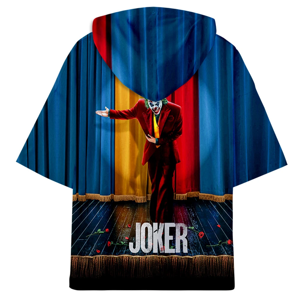 Футболка с капюшоном joker 2019 цифровым 3D-принтом в стиле Харадзюку | Мужская одежда
