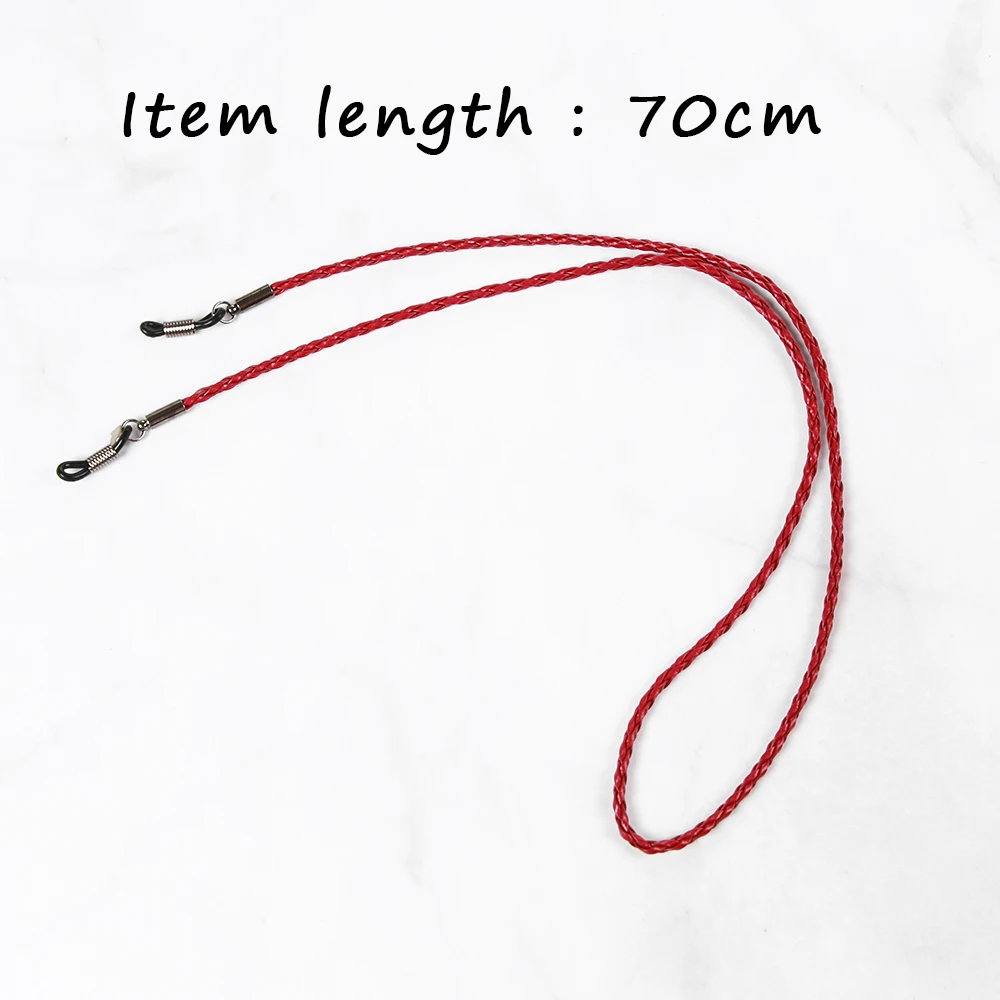 Красочные кожаные очки шейный ремешок веревка полоса 1 шт. новый кожаный шнурок