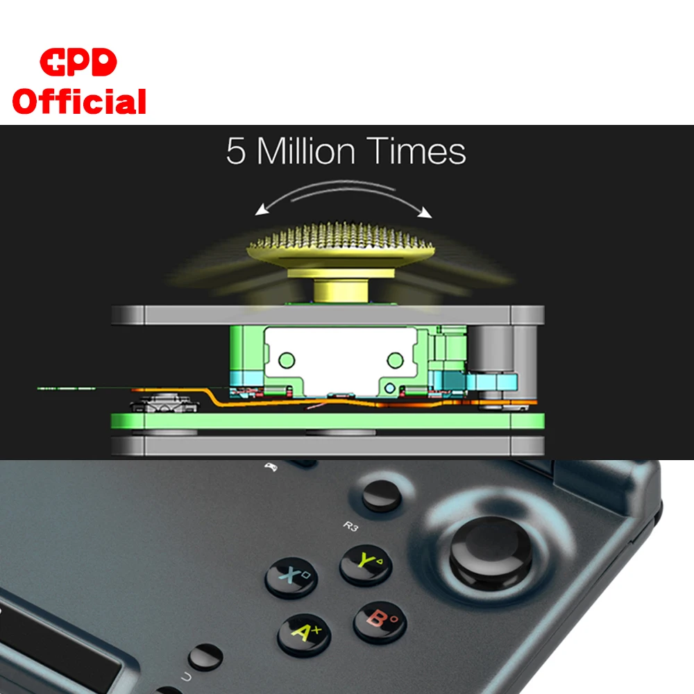GPD XD плюс 5 дюймов Сенсорный экран Android 7,0 4 ГБ/32 ГБ флэш-памяти, Процессор MTK 8176 гекса-core портативная игровая консоль Игровая приставка(черный