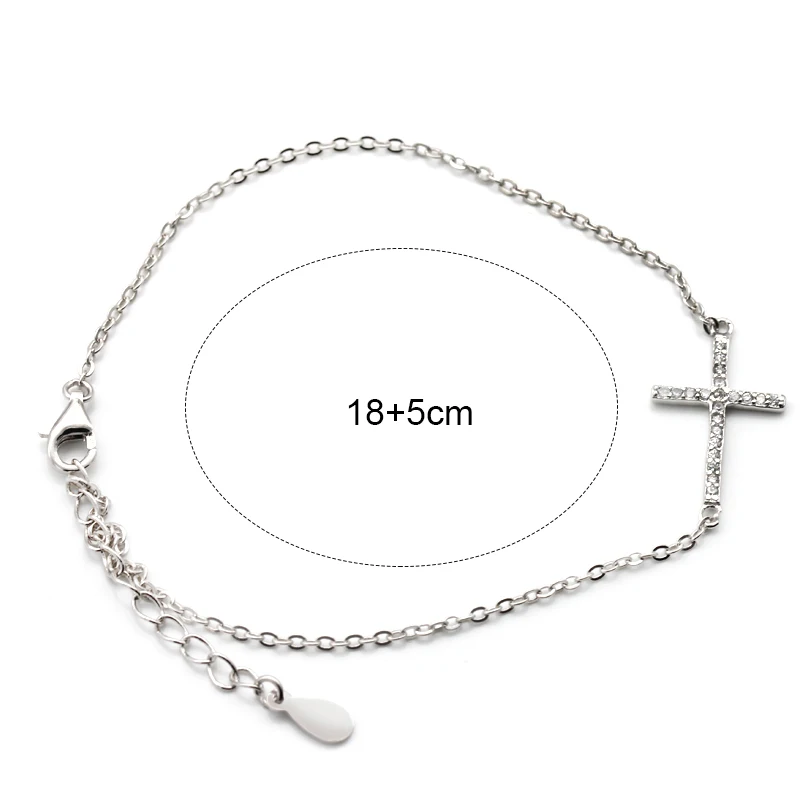 Серебро 925 пробы розовое золото и белый цвет очаровательный крест Иисуса с