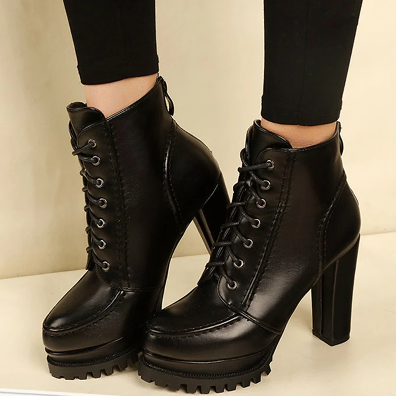 Rimocy/женские ботильоны на очень высоком каблуке модная обувь платформе со