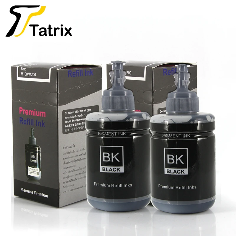 Фото Чернила Tatrix Refill Pigment Ink 140 мл для Epson 774 Ink CISS T774120 T7741 для Epson Workforce M100/M201/M205/L606/L655/L1455/ET-3600 №4