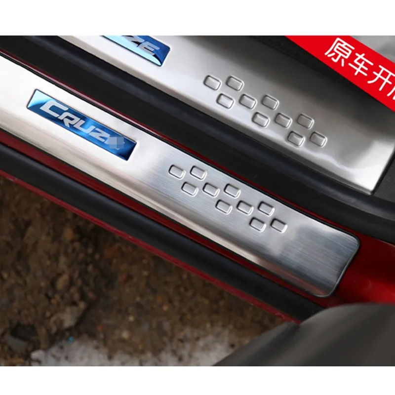 

Car Accessories Stainless Steel Scuff Plate/Door Sill Door Sill pedal bienvenidos For chevrolet Cruze 2009-2014