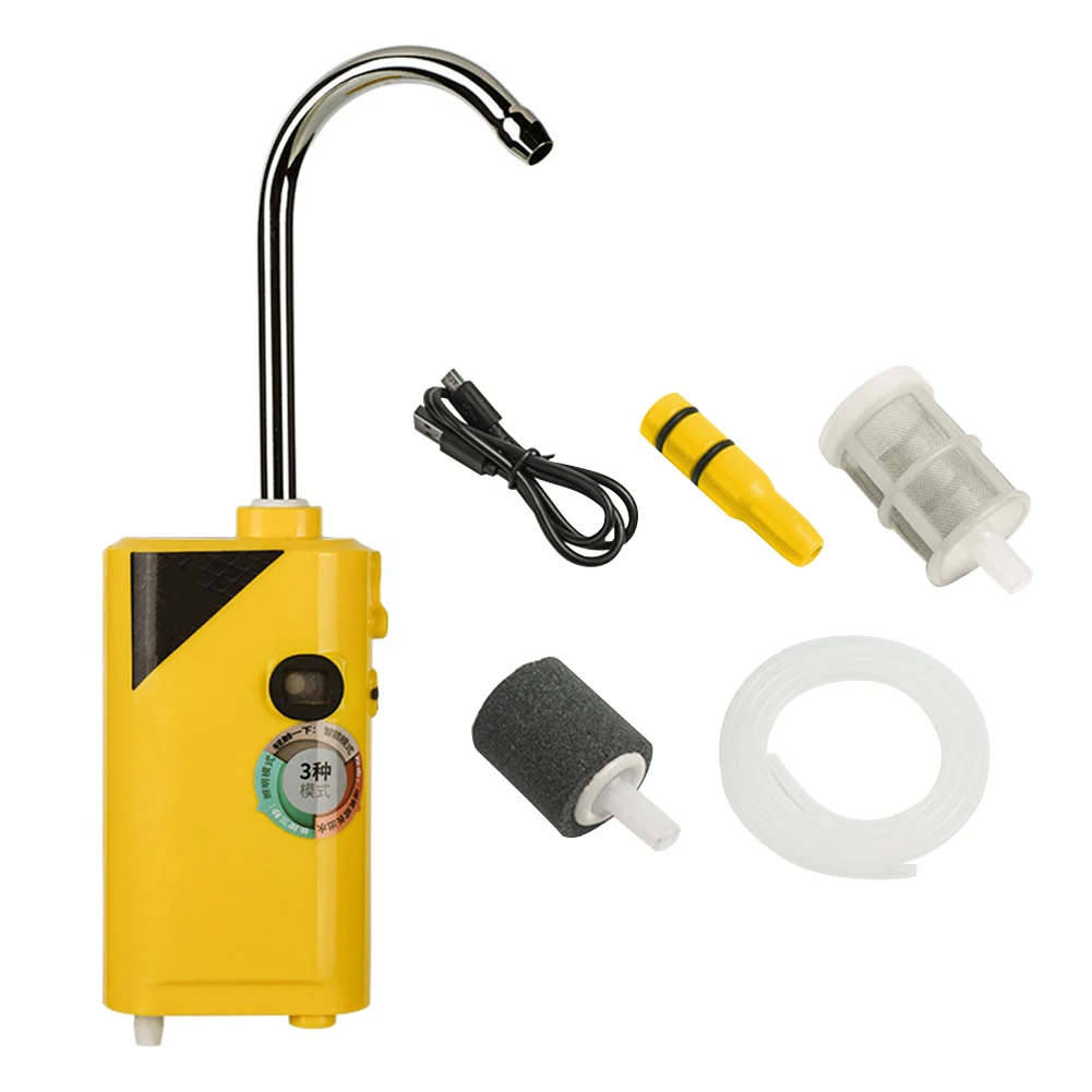 

Accessories 3 In 1 USB Charging Low Noise Oxygen Pump Outdoor Portable Aeration Sensing Home Fishing Tool Pumping High Efficient