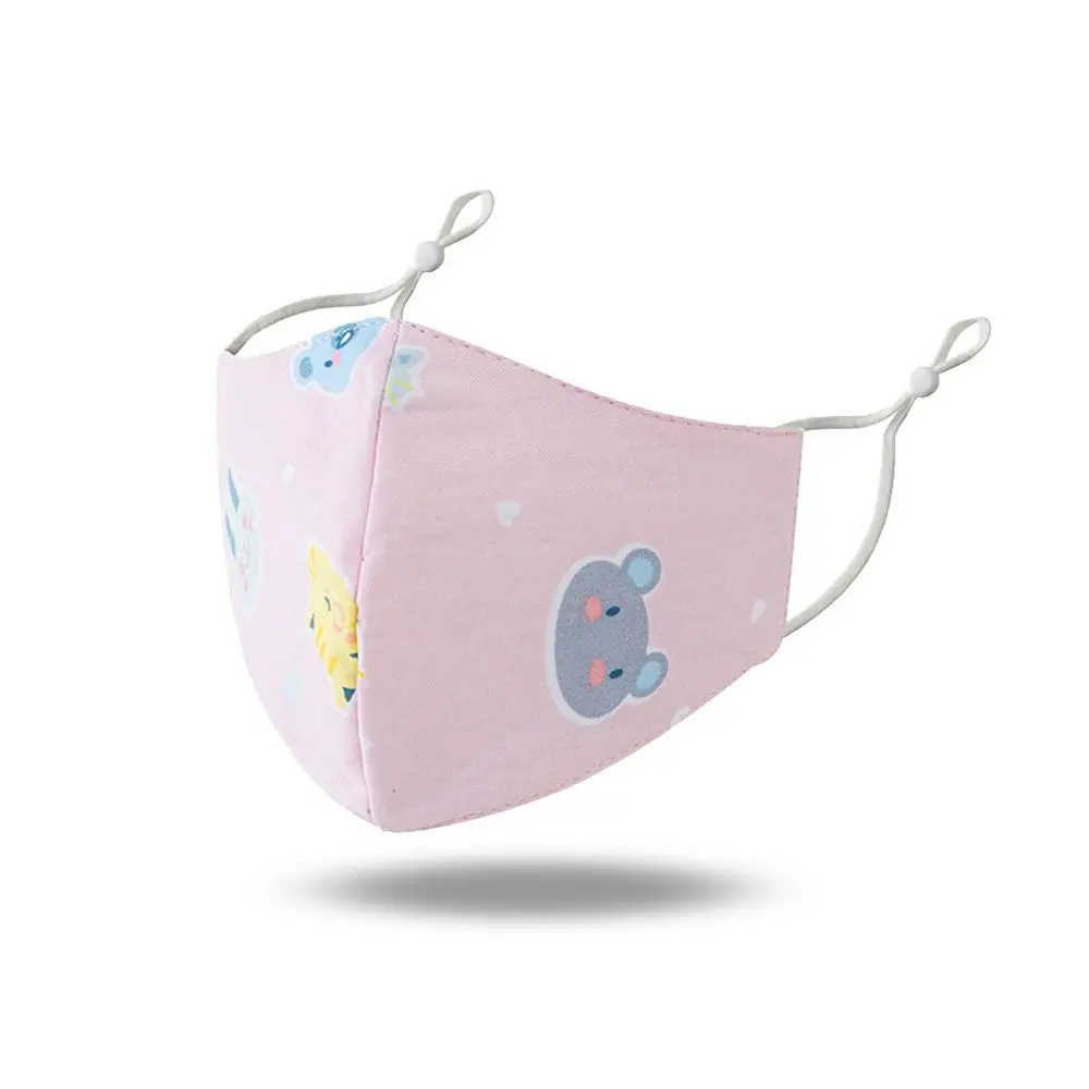 Маска для рта детская многоразовая дышащая безопасная моющаяся мультяшная маска