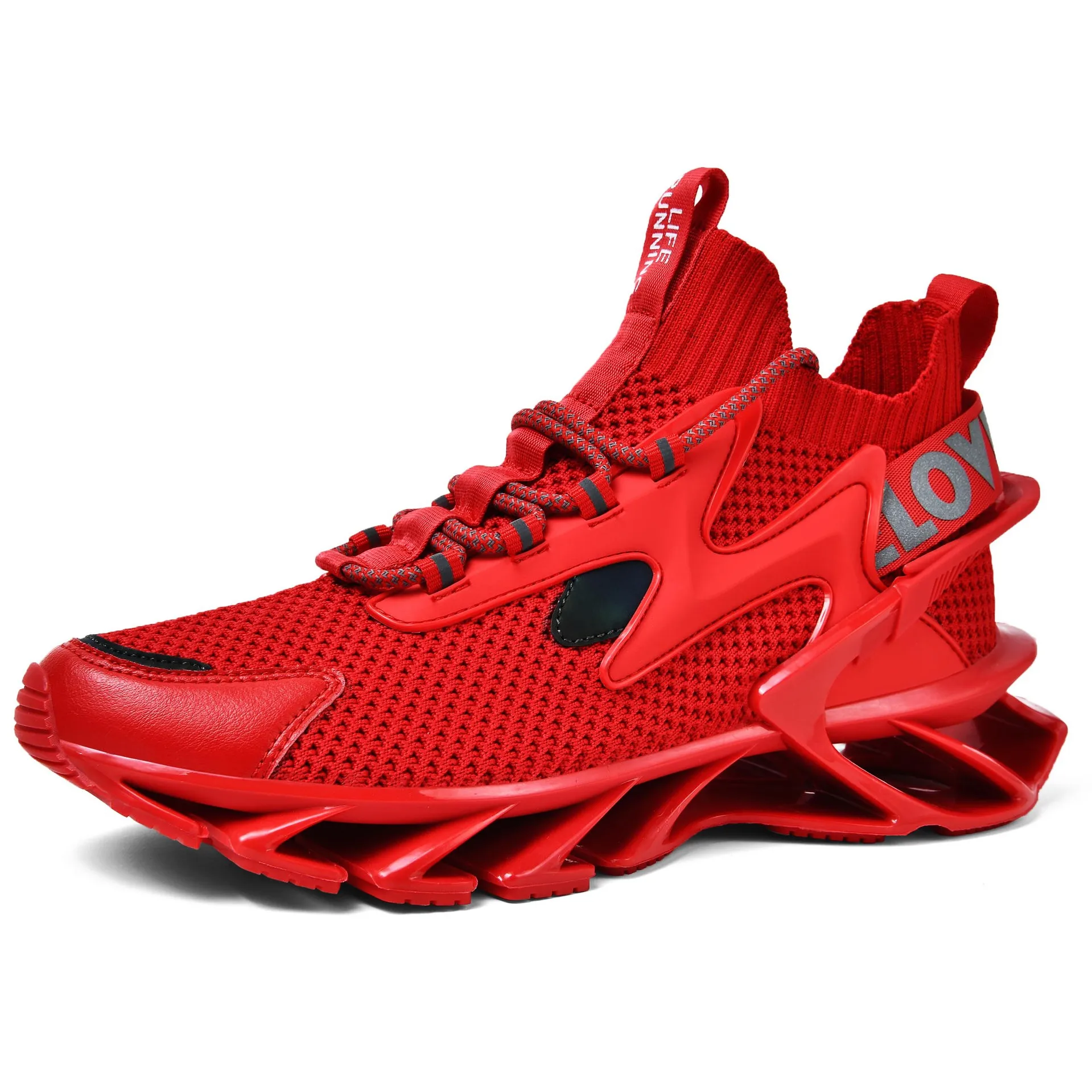 

Blade shoes men's summer breathable sports socks shoes mesh flying shoes 2021 new shock absorption running shoes all-match