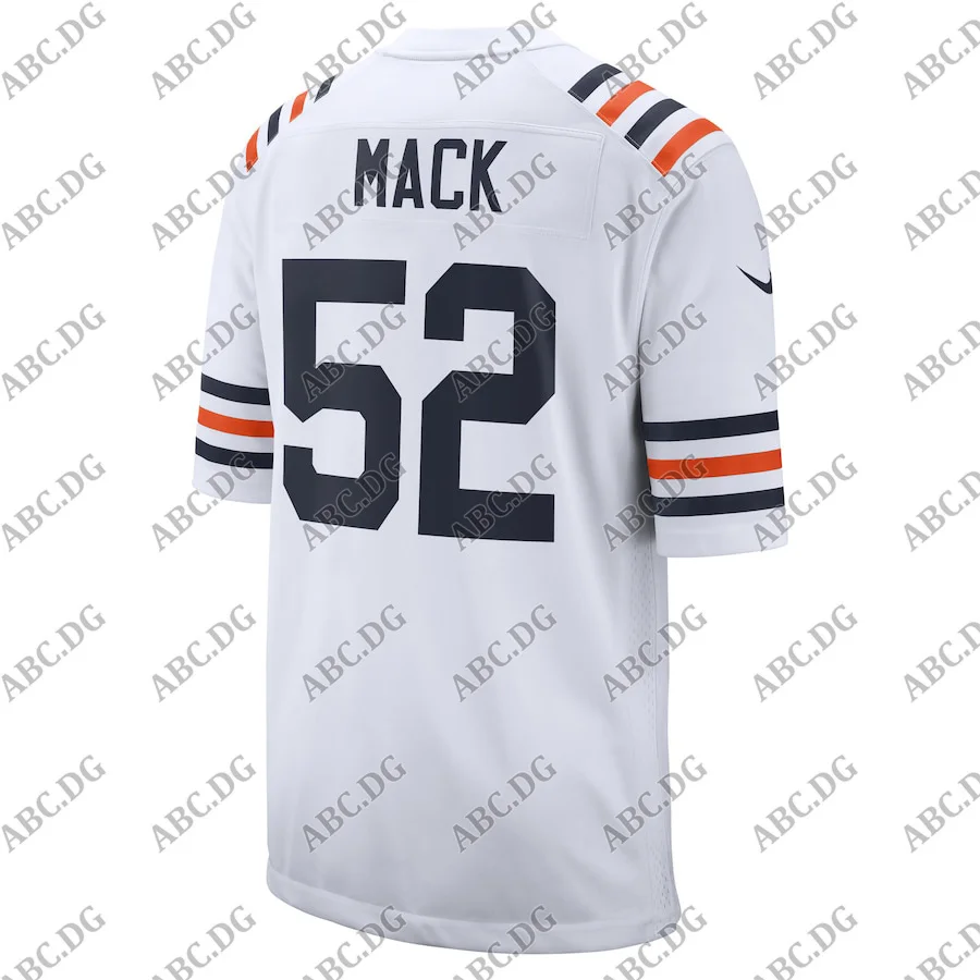 

Men Women Kid Youth Chicago Khalil Mack White 100th Season Alternate Classic Player Game Jersey