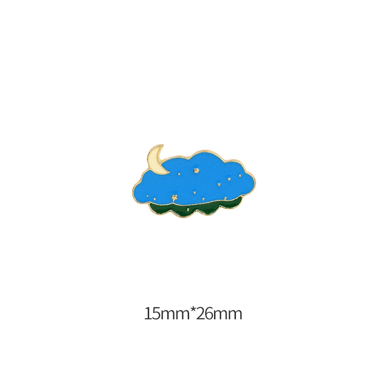 Night sky in summer brooches for women enamel pins broches Birthday gifts jewelry shirt bag lapel pin | Украшения и аксессуары