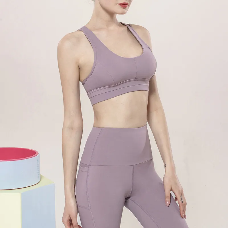 Бюстгальтер женский спортивный Быстросохнущий бесшовный высокоэластичный из