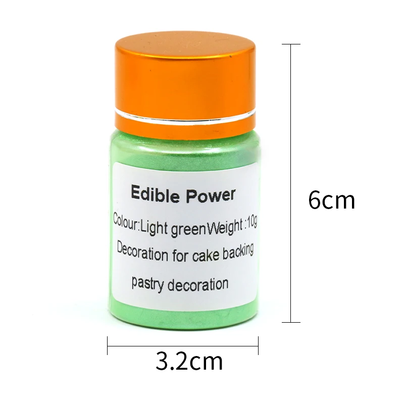 Съедобные Еда порошок светильник зеленый раскраски для выпечки торт хлеб