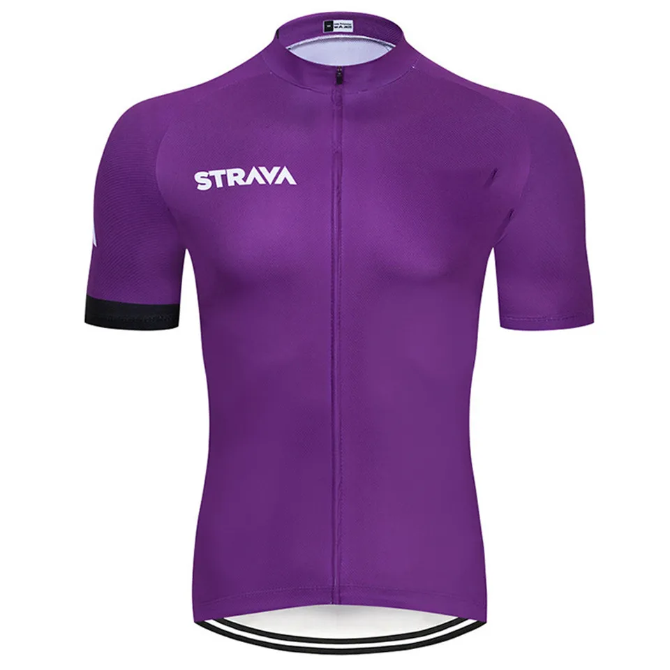 NO.14 Ropa Bicicleta de carretera STRAVA Team велосипедная одежда Летний велосипедный костюм с коротким рукавом мужской топ и низ нагрудник шорты - Цвет: NO.14