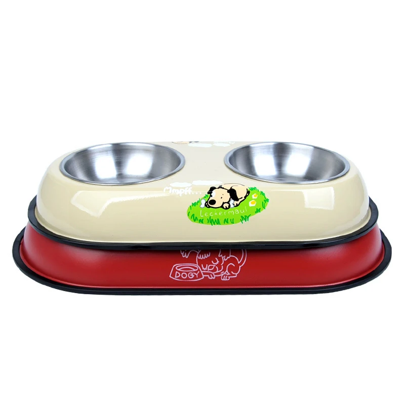 Миска для кормления собак и кошек из нержавеющей стали 2 размера 1 шт. | Дом сад