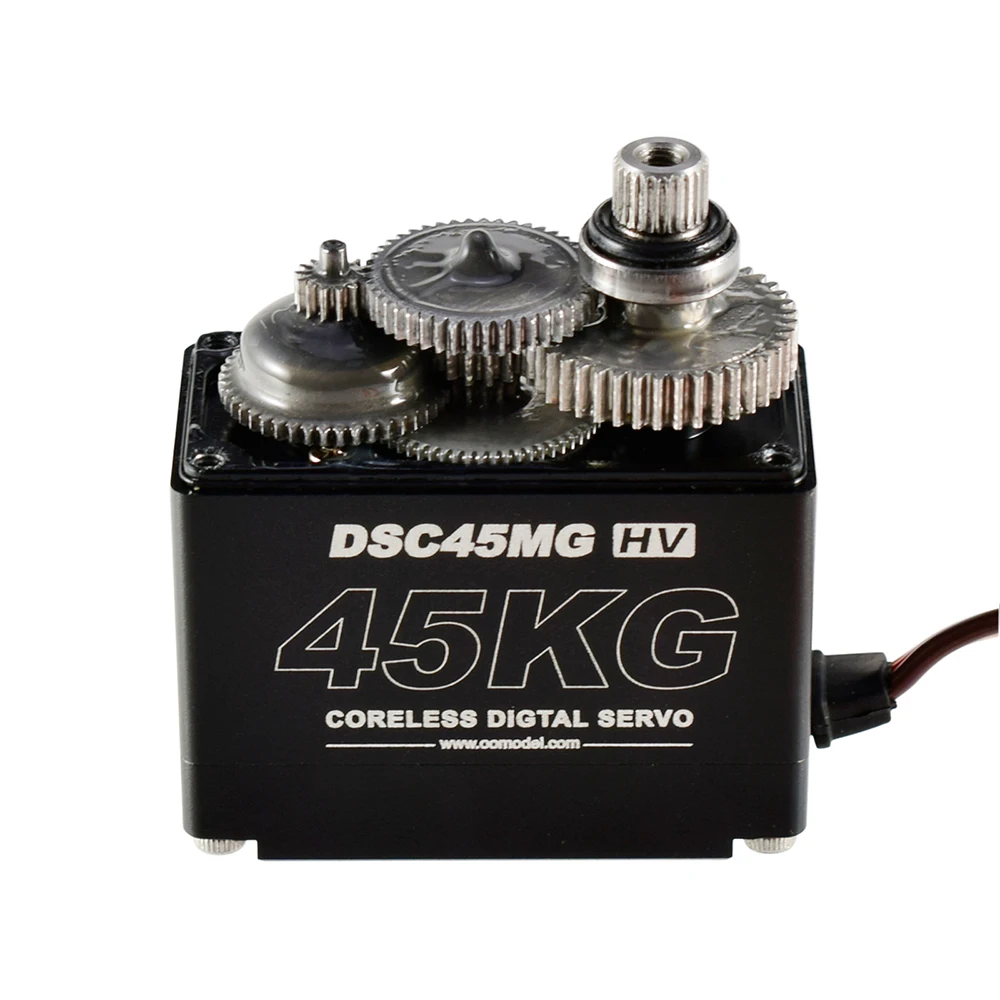 9imod-Servo a prueba de agua DSC45MG, caja de aluminio de 120 grados, engranaje de Metal Digital HV, Servo sin n&uacute;cleo para coche, cami&oacute;n, barco, oruga, RC-5