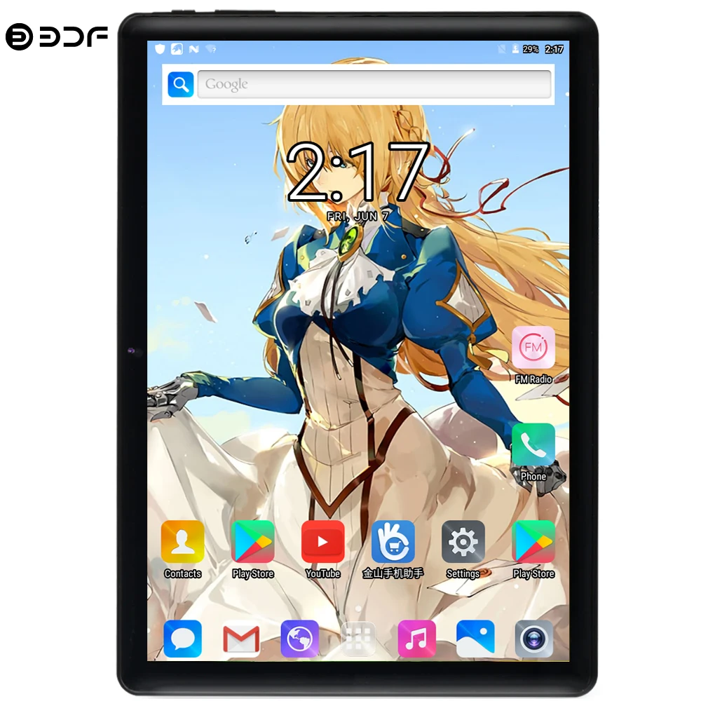 BDF 10 дюймов Планшеты ПК Android 1 ГБ/32B Octa Core Bluetooth Wi Fi мобильный телефон вызова Tab Tablet 7 8