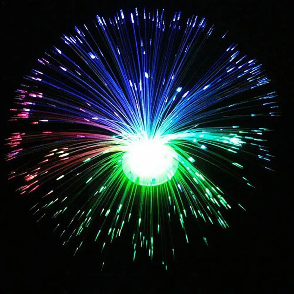 Colorful Led Optic Fiber Flower Light Star Shaped Night Decoration Home Day Festival Party Lamp Valentine Atmosphe K7r3 |