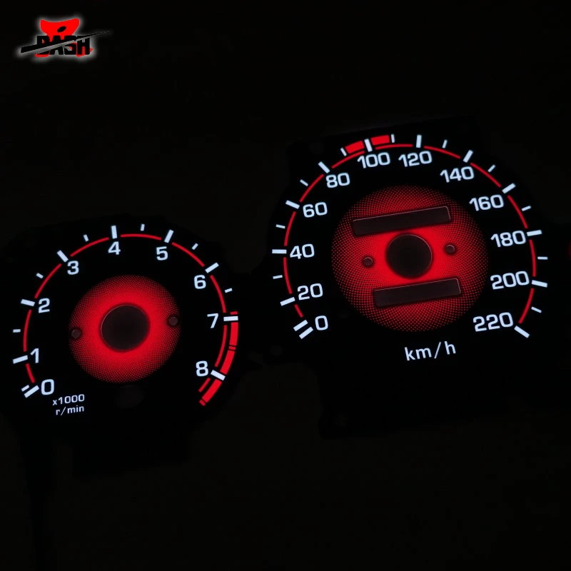 DASH EL Glow Gauge для Civic EK 1996 1999 Канада Чили Австралия версия манул передача обратная черная панель красная градация