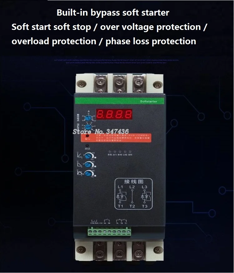 Встроенный устройств плавного пуска 11KW 15KW 18.5KW 22KW 30KW 37KW 45KW 55KW онлайн стартер