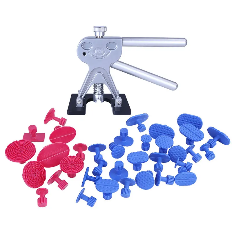 Профессиональные Супер PDR Tools Kit Высокое Качество Автомобиля Paintless Дент Ремонт Инструменты Набор Золотой Дент Съемник Клей Вкладки