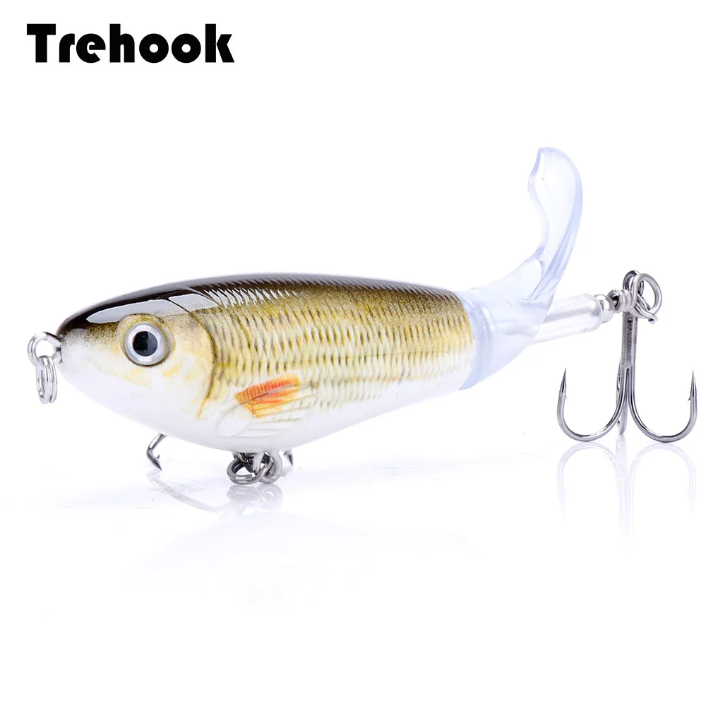 TREHOOK 8 см 14 г топтер для воды Поппер рыболовная прикормка искусственные приманки
