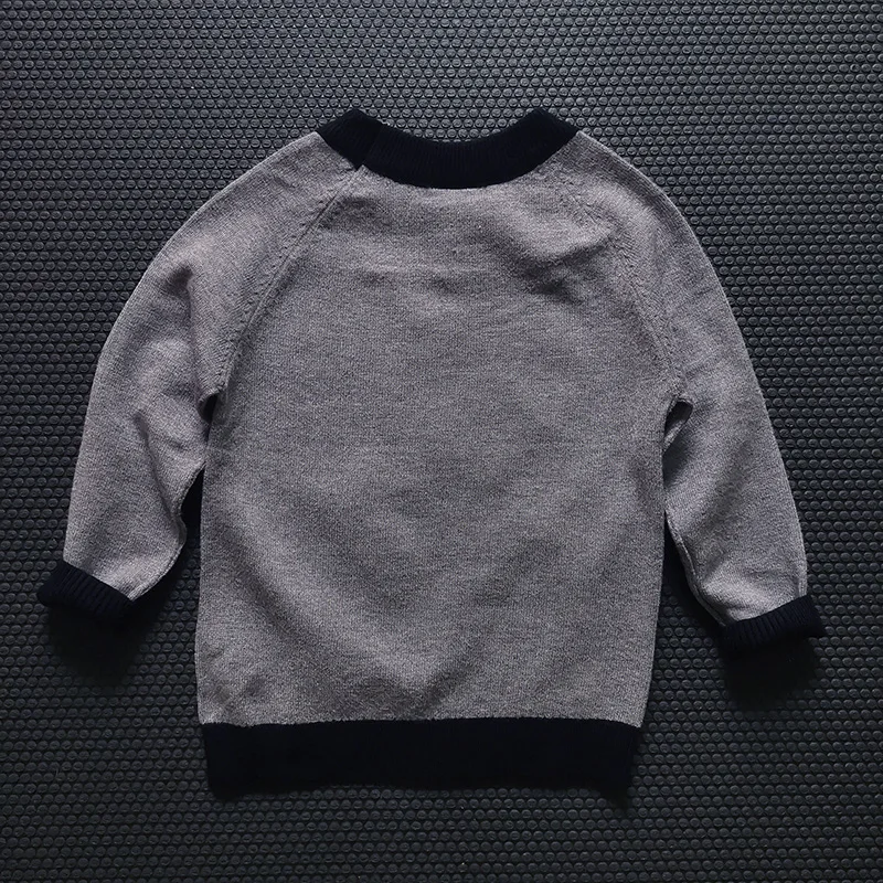 Мягкая качественная трикотажная одежда для детей свитера мальчиков пуловер на