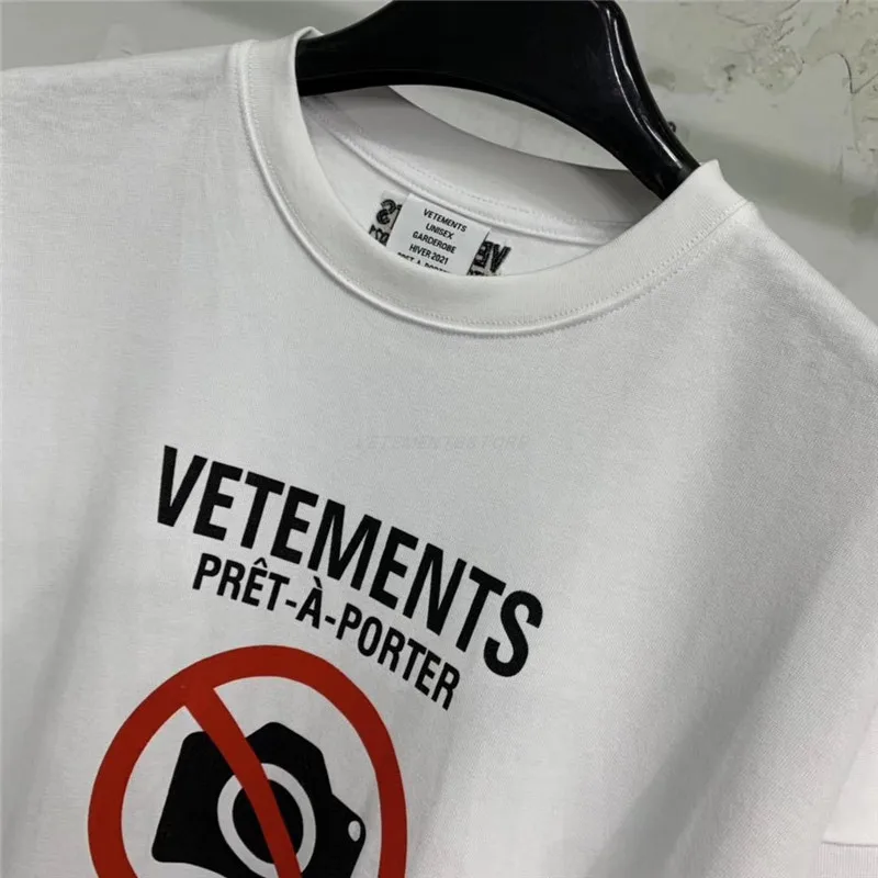 

2021ss VETEMENTS NO SOCIAL MEDIA T shirt Men Women antisocial Logo VETEMENTS T-shirts