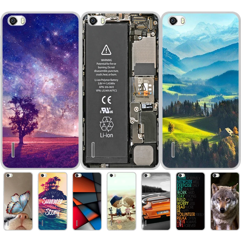 Для Huawei Honor 6 Чехол H60-L01 H60-L02 H60-L04 H60-L12 чехол из силикона/ТПУ мягкий для задней