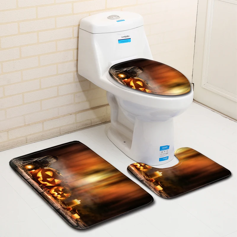 3 шт./набор набор ковриков для ванной в стиле Хеллоуина ванной|Коврики ванной| |