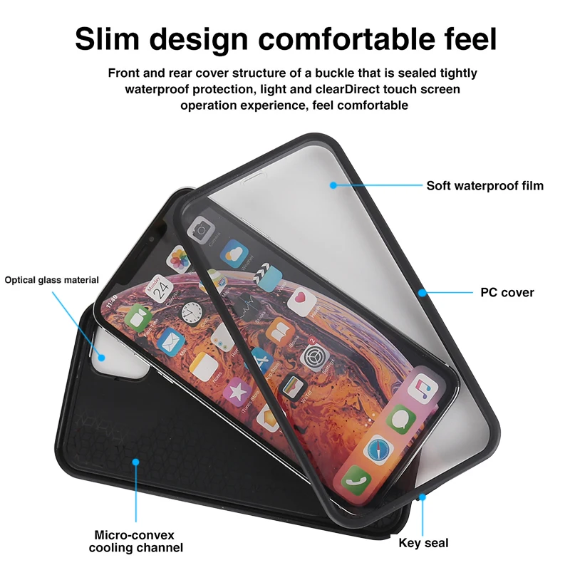 Мягкий водонепроницаемый чехол из ТПУ для iPhone 11 Pro Max SE 2020 6 6S 7 8 Plus 10 X XR XS подводный