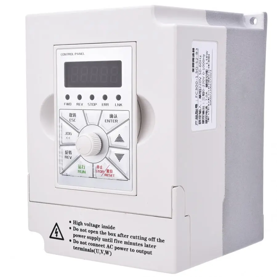 VFD инвертор 220 В кВт частоты однофазный вход 3 фазный выходной преобразователь