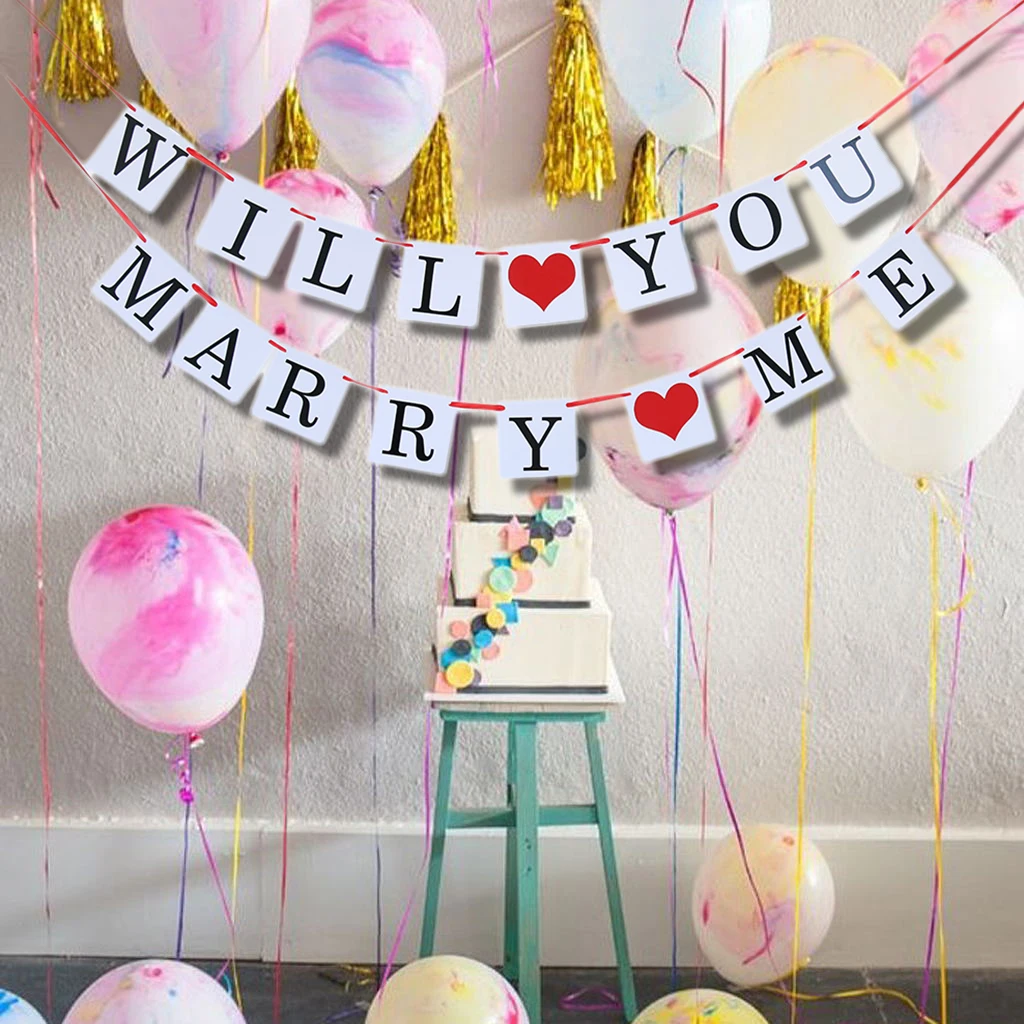 

Подвески в виде красного сердца, вы свадебные бумажные флажки, свадебные украшения, баннер, гирлянда для помолвки Вечерние