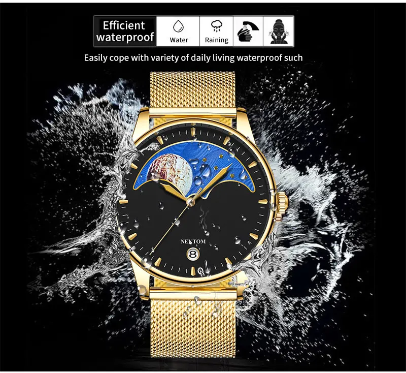 Кварцевые часы Nektom Новые Модные Простые креативные с китайским бизнесом