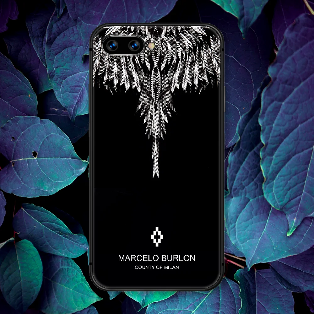 

Marcelo Burlone Luxury Brand Phone Case For Huawei Honor 6A 7A 7C 8 8A 8X 9 9X 10 10i 20 Lite Pro Play black Bumper Fashion