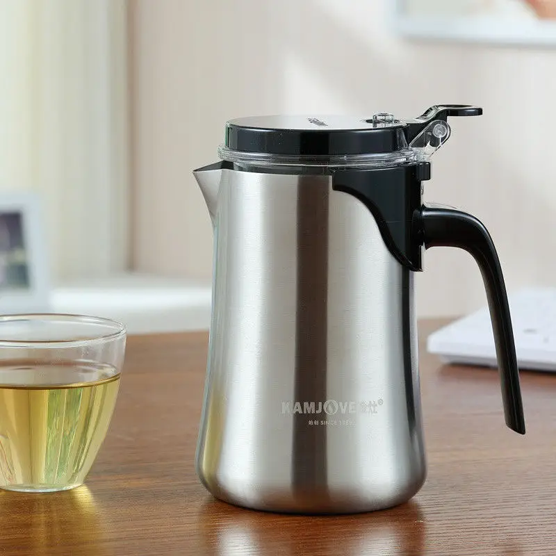 Дорожный чайник Kamjove из нержавеющей стали 650 мл стеклянный TO 650E|kamjove tea pot|kamjove teakamjove