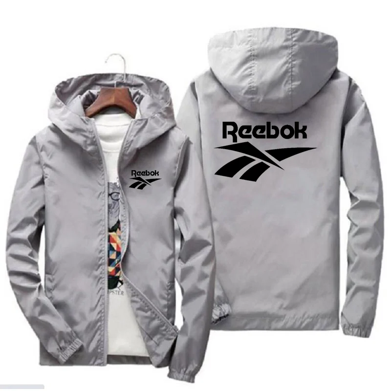 

2021 fashion men's jacket, long sleeve Hoodie, zipper waterproof suit, windbreaker, outdoor sportswear, men's coat