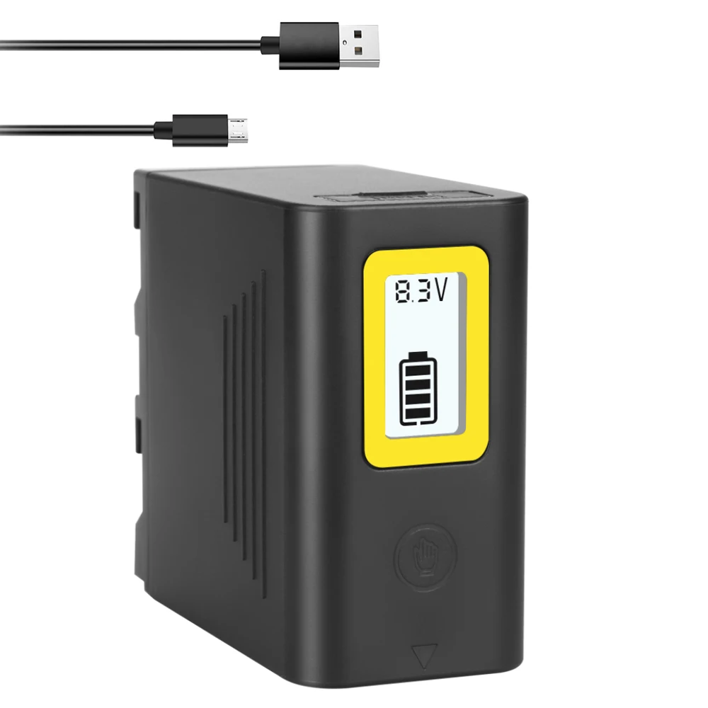 Для sony NP F970 F960 NP-F980L 7800 мАч аккумулятор с USB-выходом для Sony PLM-100 CCD-TRV35 MC1500C L50 |