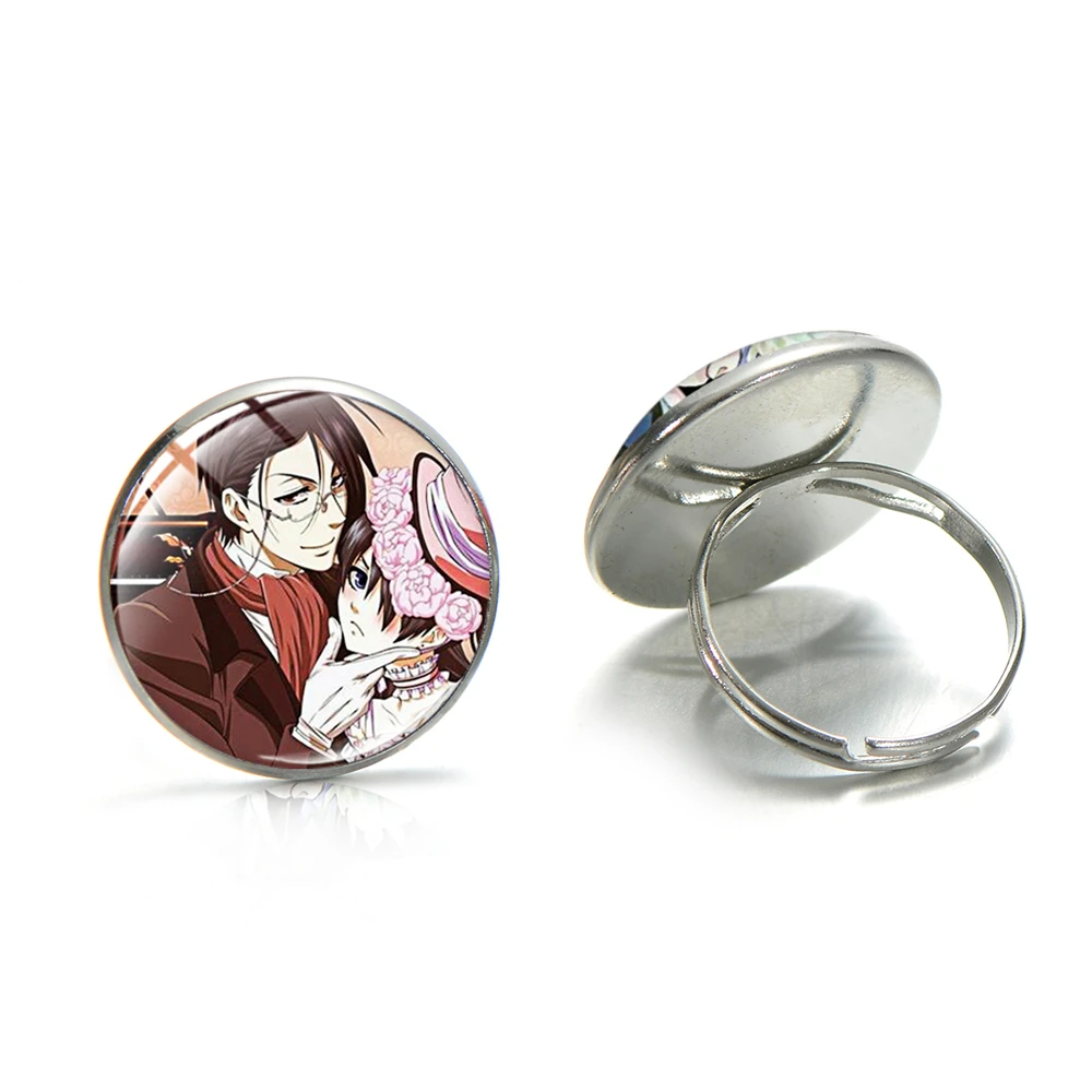 SONGDA Новые Аниме Черный Батлер искусство фото кольца для женщин мужчин модные