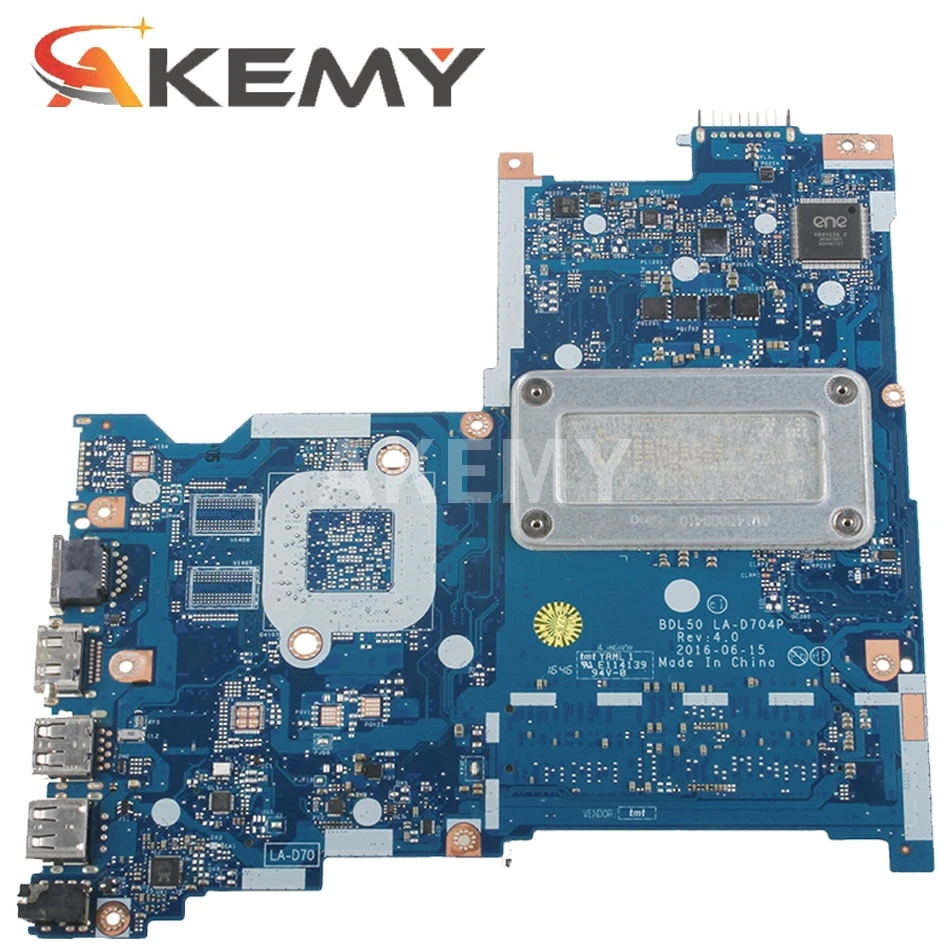 

Akemy BDL50 LA-D704P FOR HP 15-AY 15-AY028 Laptop Motherboard 854946-601 860168-601 With I3-6100U DDR4 MainBoard 100% Test