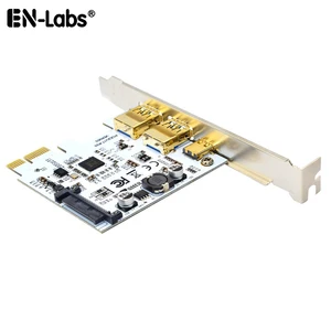 En-Labs USB 3,1 GEN 1(5 Гбитс) Type-C + 2 USB 3,0 Type-A PCI-e Express Card Desktop PCI Express, Адаптер платы расширения, питание SATA