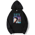 Толстовки с капюшоном Rick Astley Homage Graphic, забавные свитшоты в стиле ретро 90-х годов с изображением музыкальной иконы, уличная одежда на осень и зиму, пуловеры