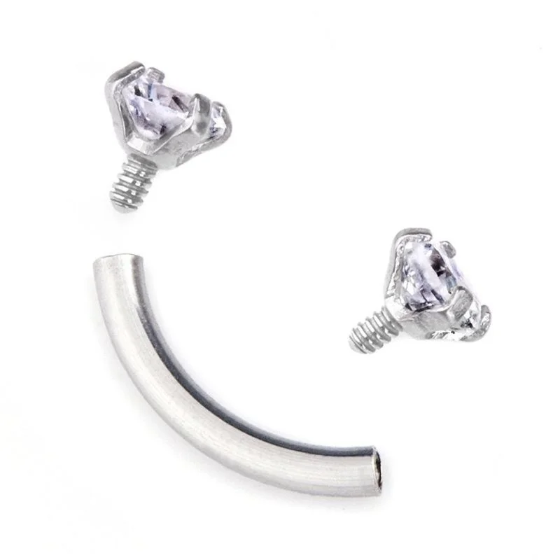 Ювелирные изделия для тела женщин резьба мяч штанга изогнутая хирургическая